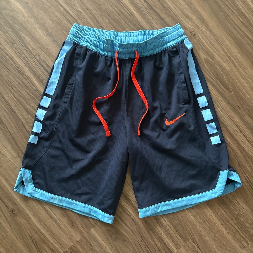 Nike Badass Navy & Aqua Blue Athletic Shorts